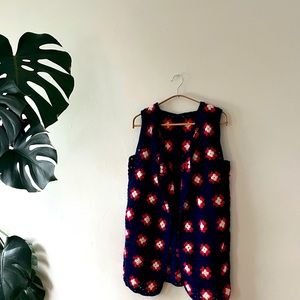 Hand made crotchet vest